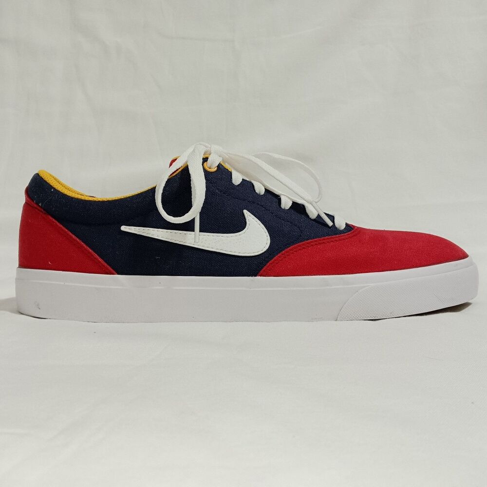 Nike SB Charge Mens Size 13 Canvas Sneakers Red Blue CD6279-600 - Picture 2 of 9